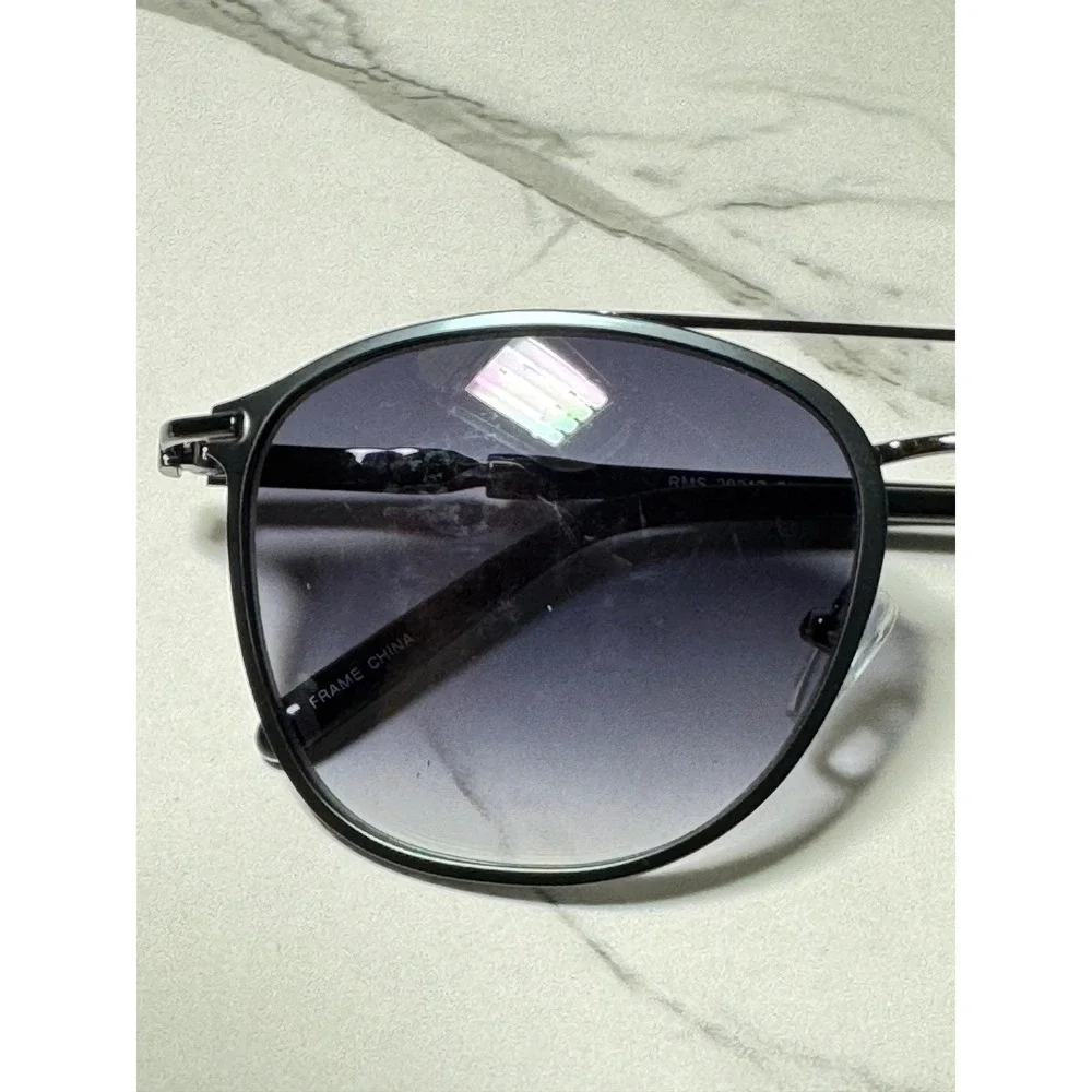 Robert Mitchel Sun Aviator Sunglasses Gunmetal Frame RMS20217 53-21-140 MSRP 160